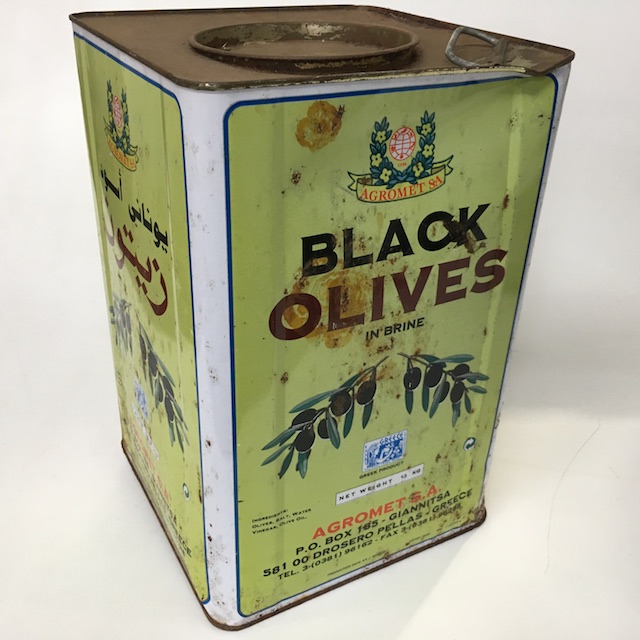 TIN, Large Black Olives